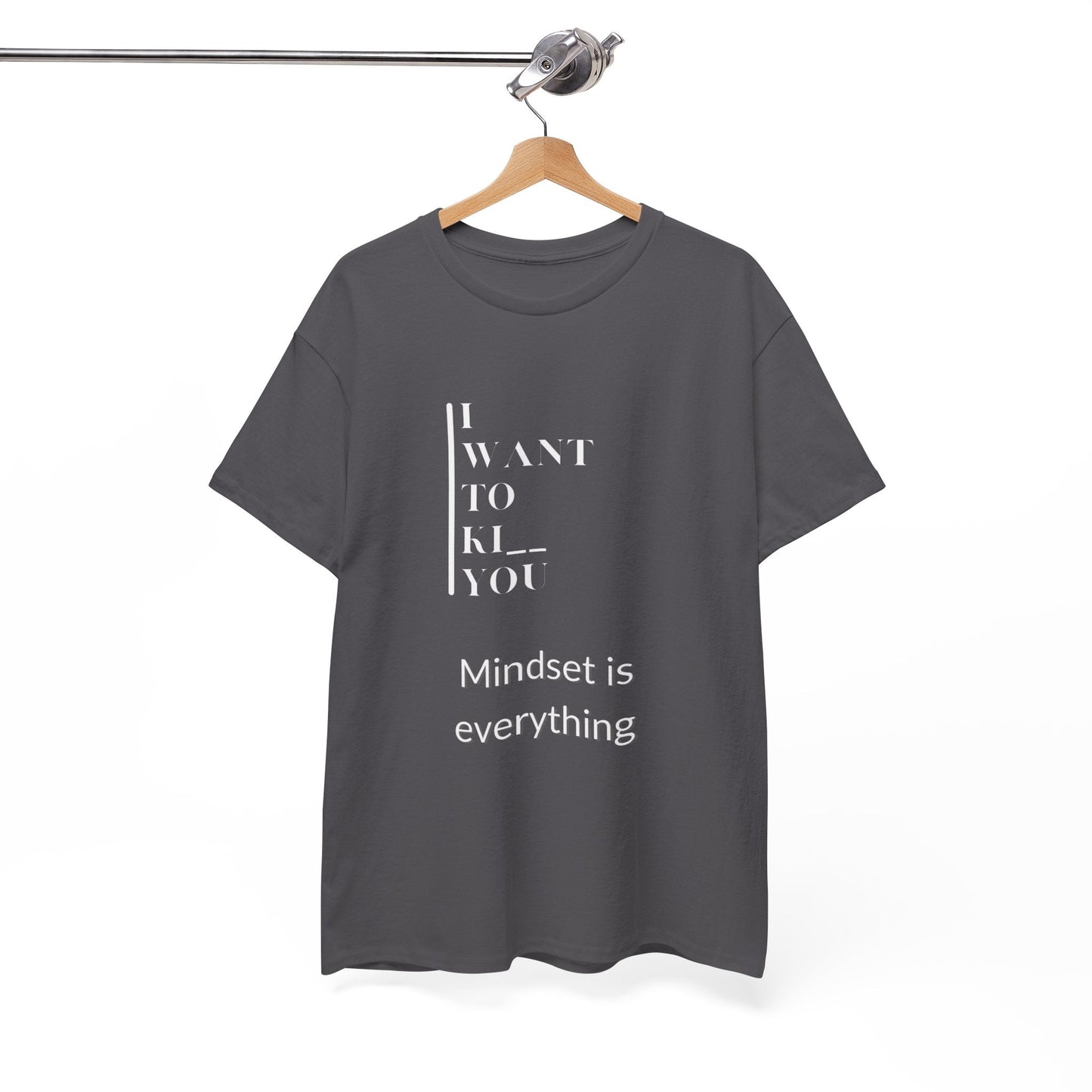 Mindset is Everything Unisex Heavy Cotton Tee | Motivational T-shirt for Personal Growth, Gift for Self - Improvement, Inspirational Apparel - Metamorphosis Creations
