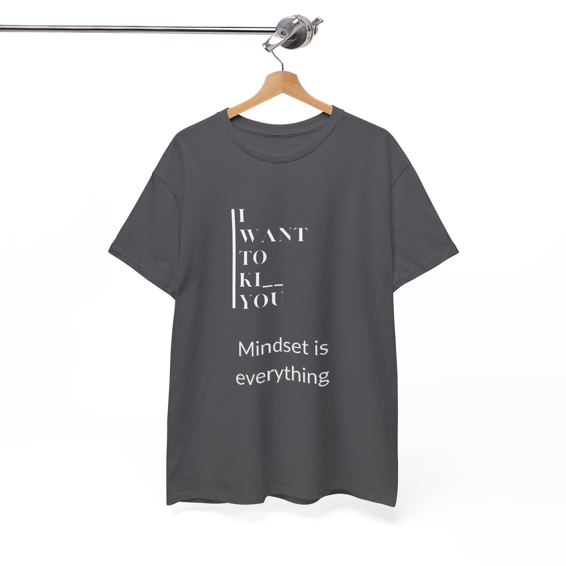 Mindset is Everything Unisex Heavy Cotton Tee | Motivational T-shirt for Personal Growth, Gift for Self - Improvement, Inspirational Apparel - Metamorphosis Creations