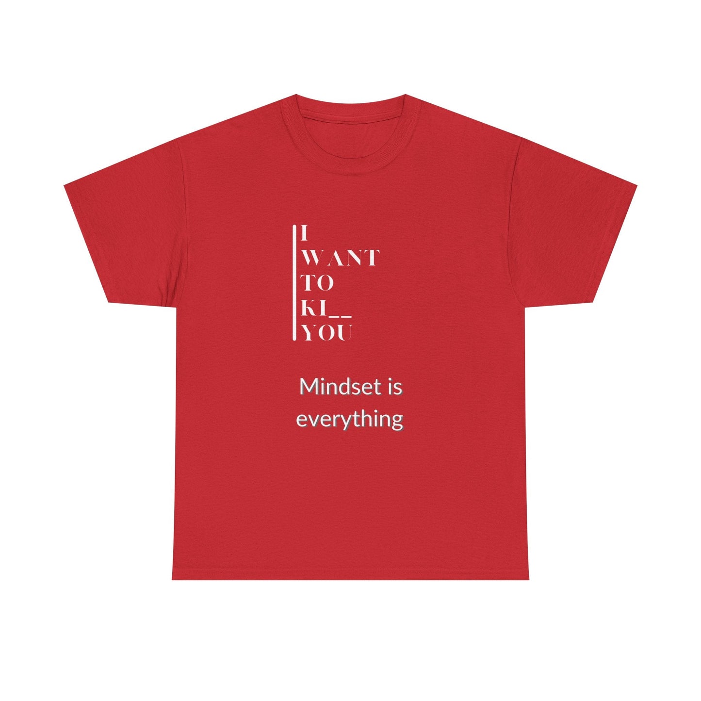 Mindset is Everything Unisex Heavy Cotton Tee | Motivational T-shirt for Personal Growth, Gift for Self - Improvement, Inspirational Apparel - Metamorphosis Creations