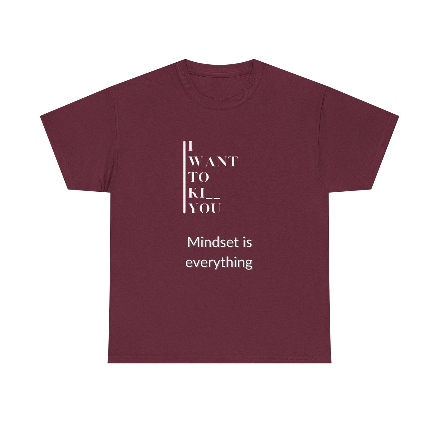 Mindset is Everything Unisex Heavy Cotton Tee | Motivational T-shirt for Personal Growth, Gift for Self - Improvement, Inspirational Apparel - Metamorphosis Creations