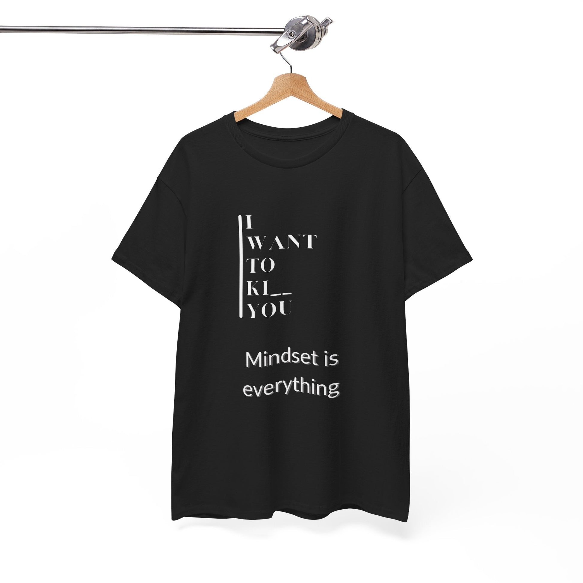 Mindset is Everything Unisex Heavy Cotton Tee | Motivational T-shirt for Personal Growth, Gift for Self - Improvement, Inspirational Apparel - Metamorphosis Creations