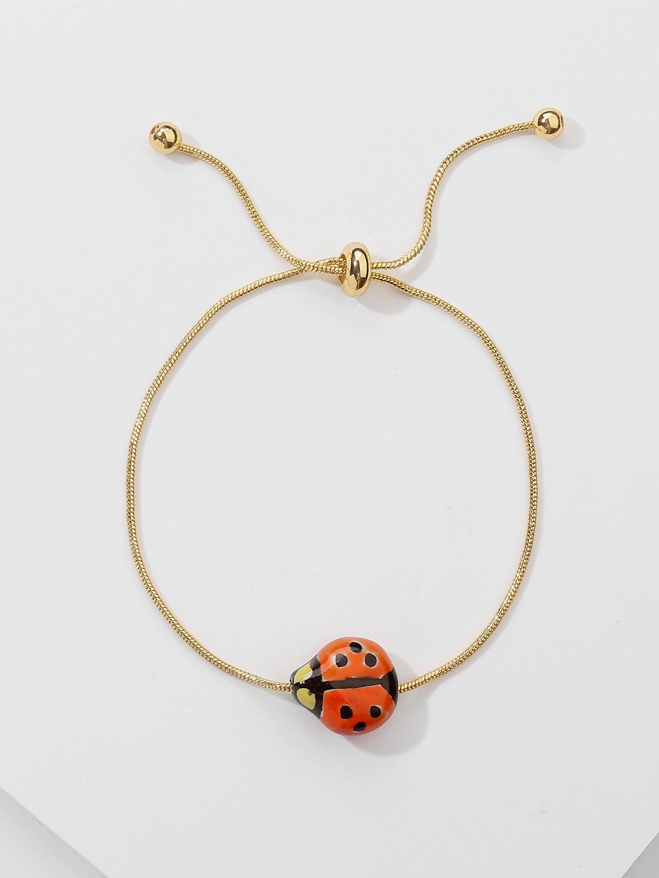 Minimalist Geometric Metal Bracelet – Elegant & Modern Alloy Design Fashion Jewelry Ceramic Fish Snake Chain Drawstring Bracelet - Metamorphosis Creations