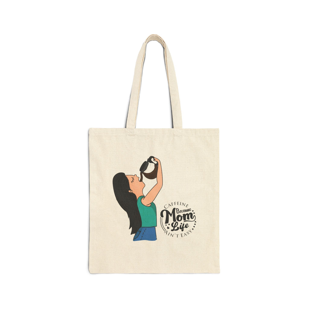 Mom's Everyday Tote: Celebrate Her in Style" Cotton Canvas Tote Bag - Metamorphosis Creations