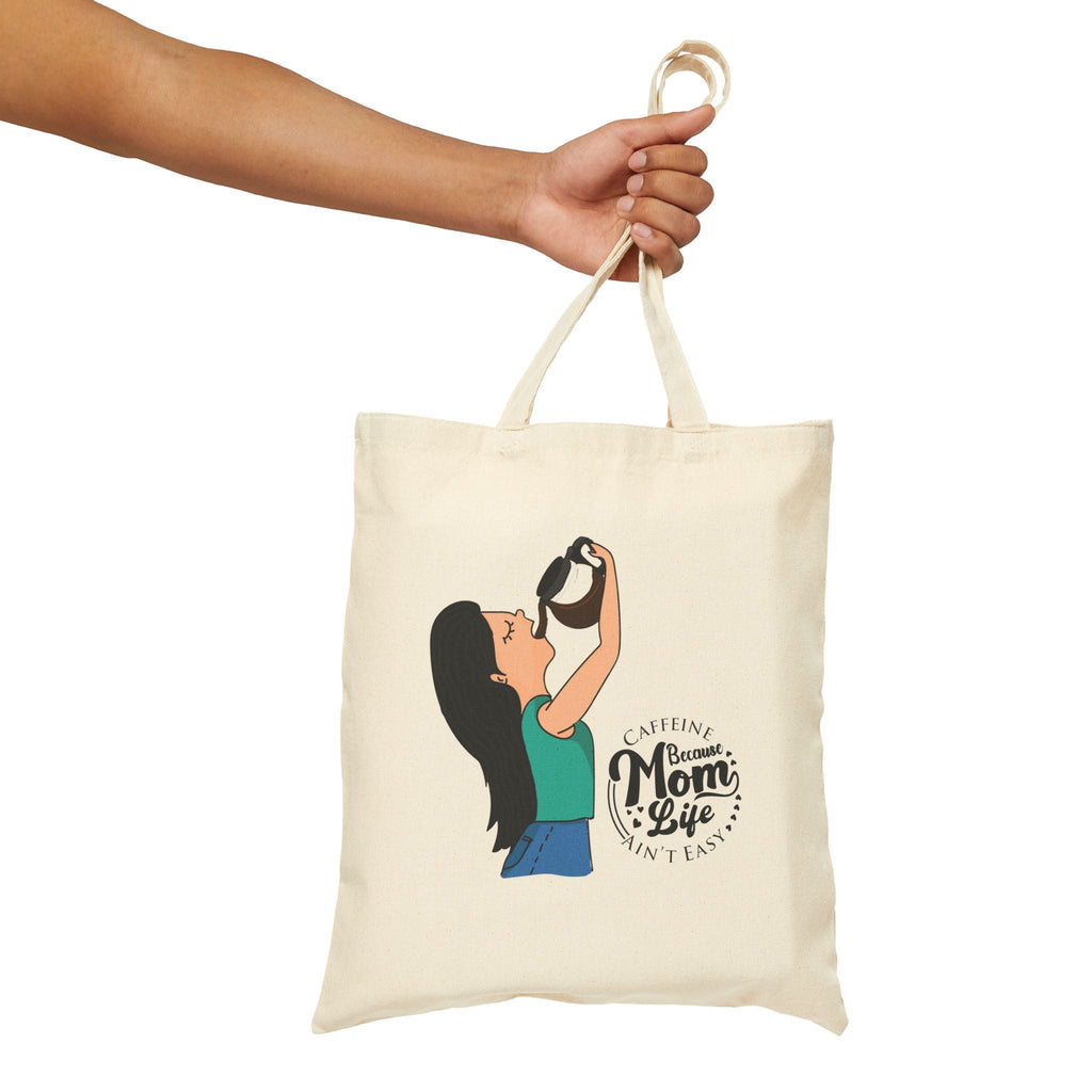 Mom's Everyday Tote: Celebrate Her in Style" Cotton Canvas Tote Bag - Metamorphosis Creations