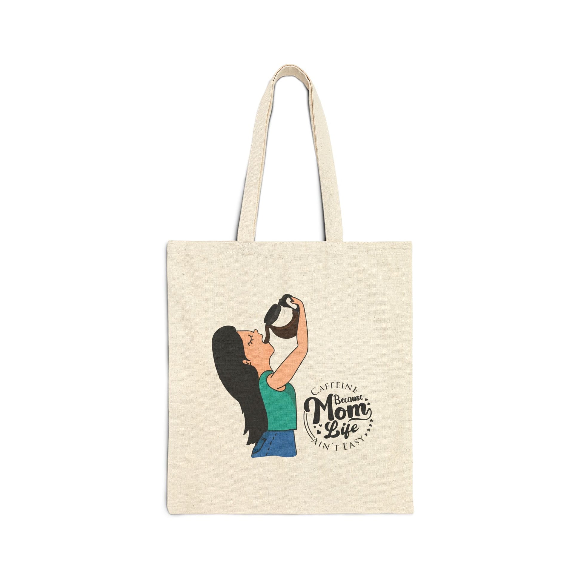 Mom's Everyday Tote: Celebrate Her in Style" Cotton Canvas Tote Bag - Metamorphosis Creations