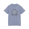 Motivational & Self - Love Acid Washed Courage & Fear Tee, Motivational T-Shirt, Inspirational Fashion, Gift for Friends, Casual Wear, Self - Love Statement Tee - Metamorphosis Creations