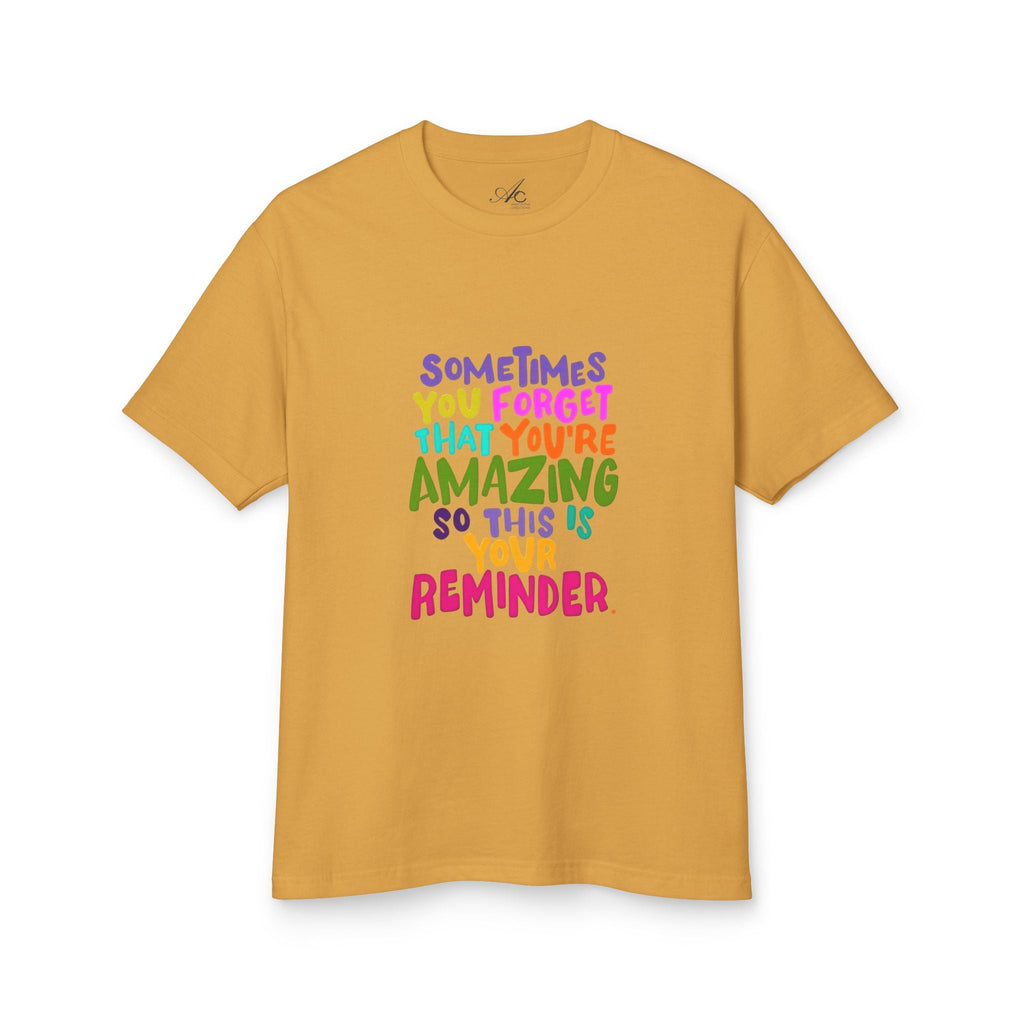 Motivational & Self - Love Unisex Motivational Tee - 'Sometimes You Forget You're Amazing' - Inspirational Gift for Friends, Family, Self - Care, Uplifting Style - Metamorphosis Creations