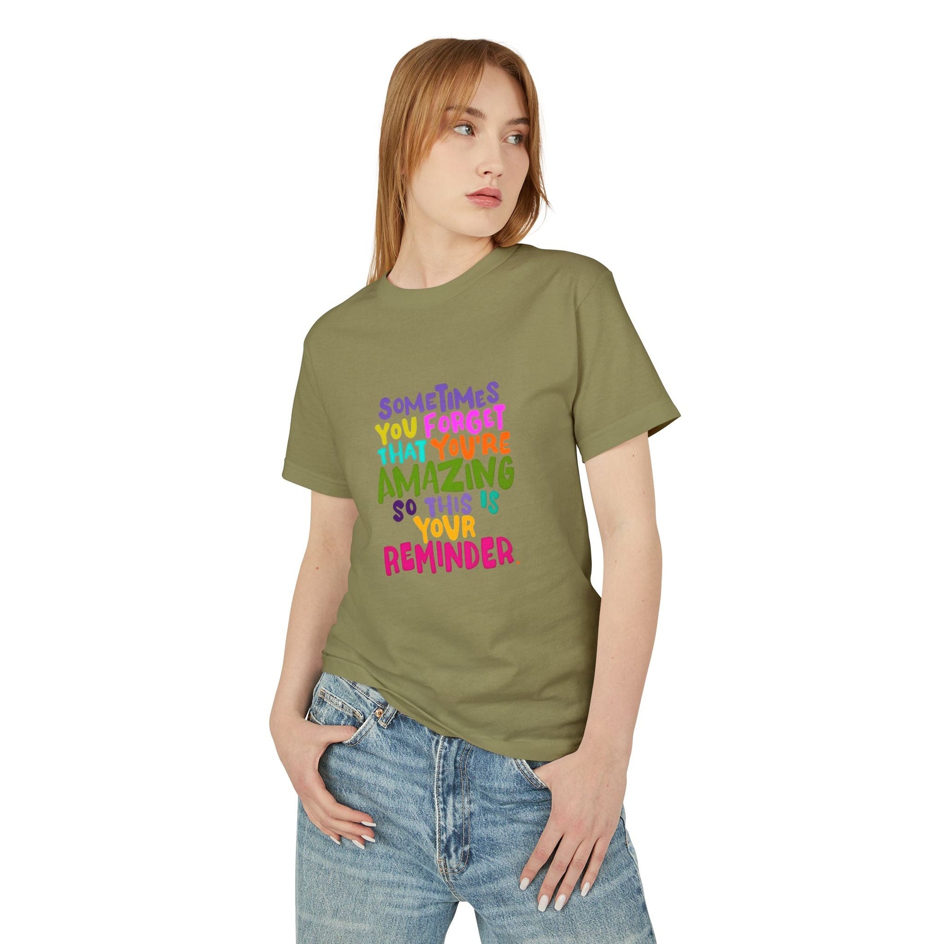 Motivational & Self - Love Unisex Motivational Tee - 'Sometimes You Forget You're Amazing' - Inspirational Gift for Friends, Family, Self - Care, Uplifting Style - Metamorphosis Creations
