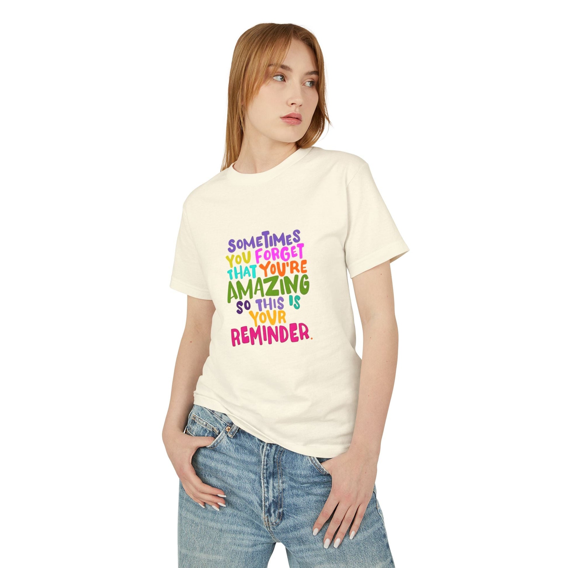 Motivational & Self - Love Unisex Motivational Tee - 'Sometimes You Forget You're Amazing' - Inspirational Gift for Friends, Family, Self - Care, Uplifting Style - Metamorphosis Creations