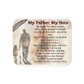 My Father, My Hero Sherpa Blanket - Cozy Gift for Dads, Father's Day, Birthdays, Family Love - Metamorphosis Creations