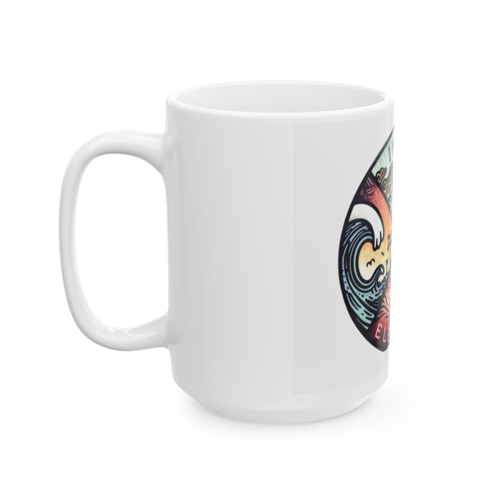 Nature - Inspired Ceramic Mug In My Element, Start your day with meaning. Cozy Coffee Cup, Gift for Nature Lovers, Beach Themed Mug, Eco - Friendly Drinkware - Metamorphosis Creations