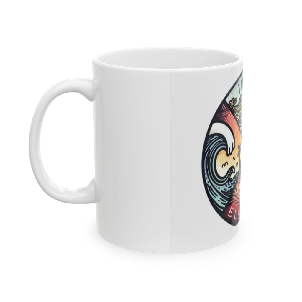 Nature - Inspired Ceramic Mug In My Element, Start your day with meaning. Cozy Coffee Cup, Gift for Nature Lovers, Beach Themed Mug, Eco - Friendly Drinkware - Metamorphosis Creations