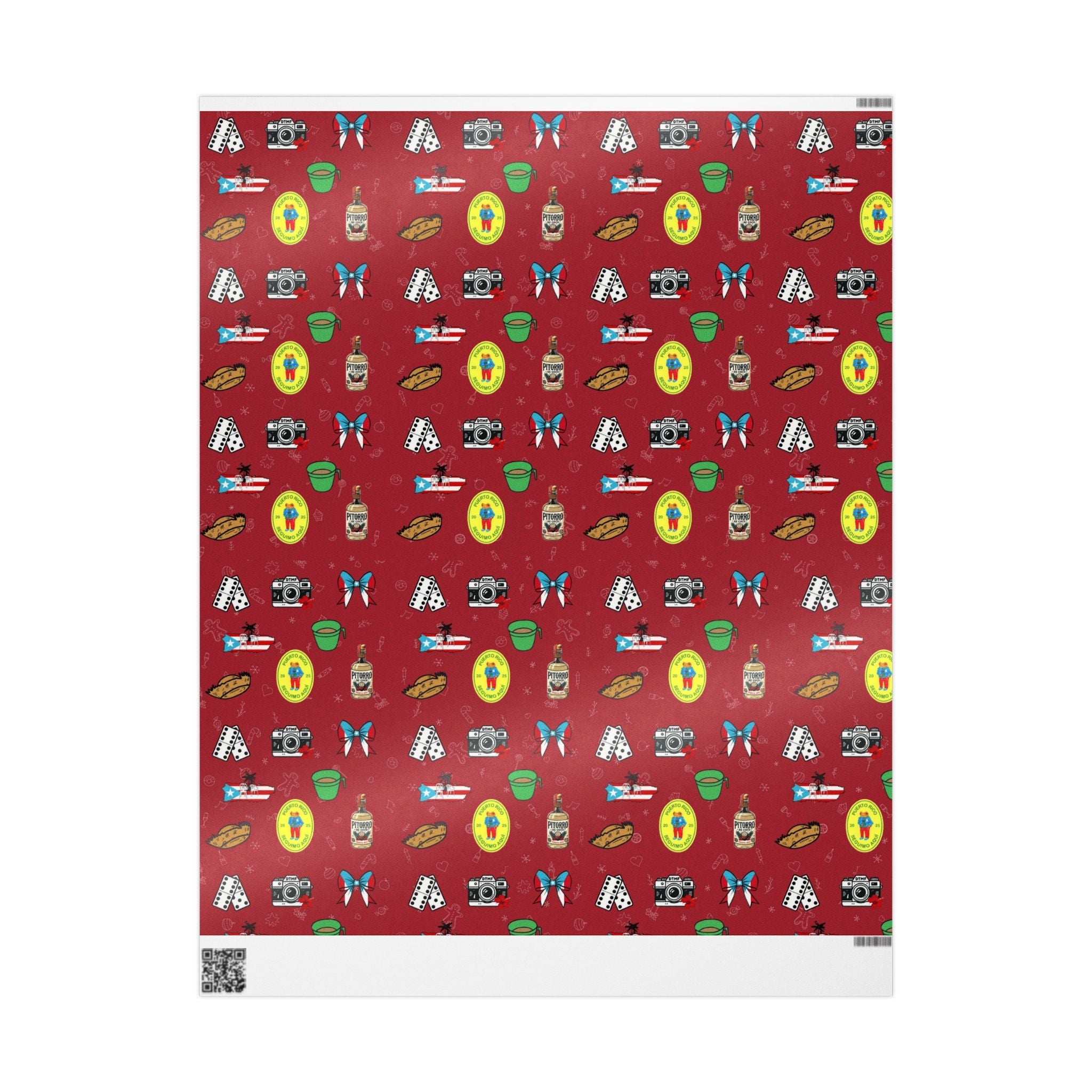 Navidad en Puerto Rico Wrapping Paper – Festive Boricua Holiday Gift Wrap 🇵🇷🎄 - Metamorphosis Creations