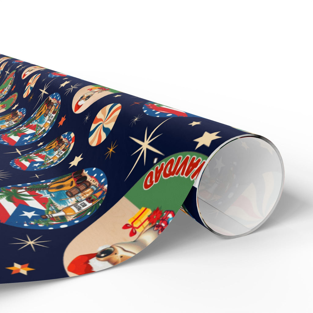 Navidad en Puerto Rico Wrapping Paper – Festive Boricua Holiday Gift Wrap 🇵🇷🎄 - Metamorphosis Creations