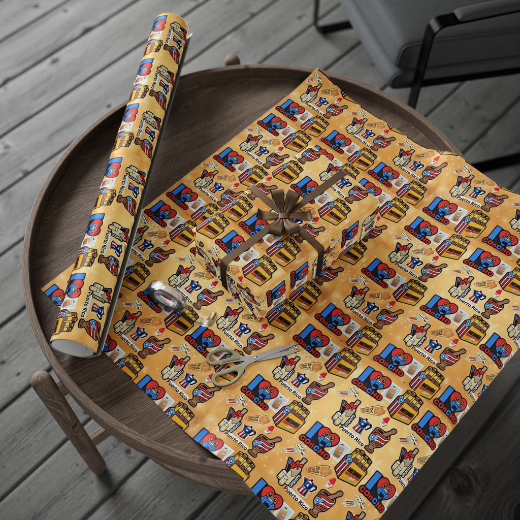 Navidad en Puerto Rico Wrapping Paper – Festive Boricua Holiday Gift Wrap 🇵🇷🎄 - Metamorphosis Creations
