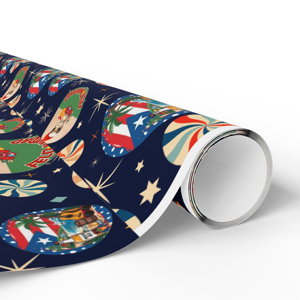 Navidad en Puerto Rico Wrapping Paper – Festive Boricua Holiday Gift Wrap 🇵🇷🎄 - Metamorphosis Creations