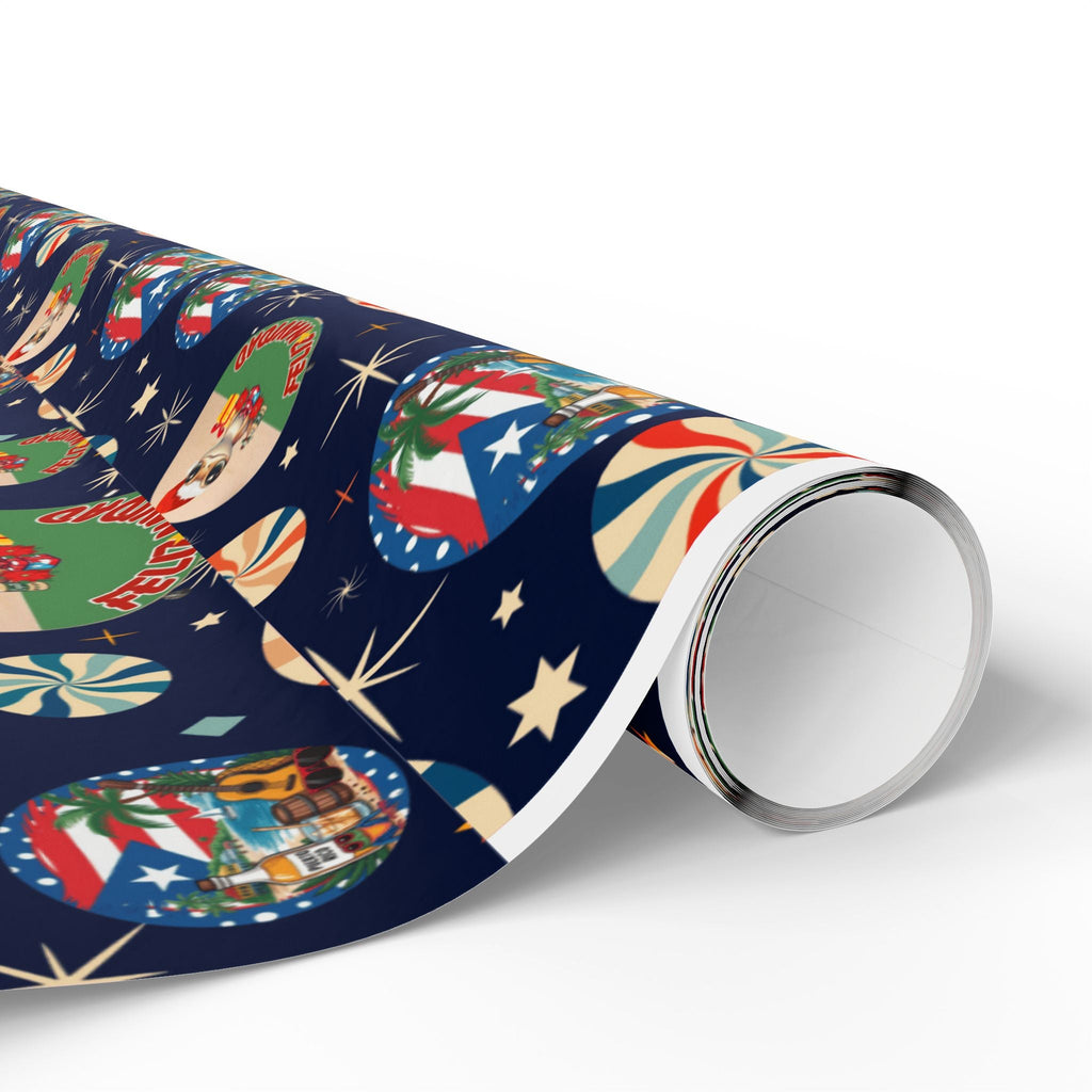 Navidad en Puerto Rico Wrapping Paper – Festive Boricua Holiday Gift Wrap 🇵🇷🎄 - Metamorphosis Creations
