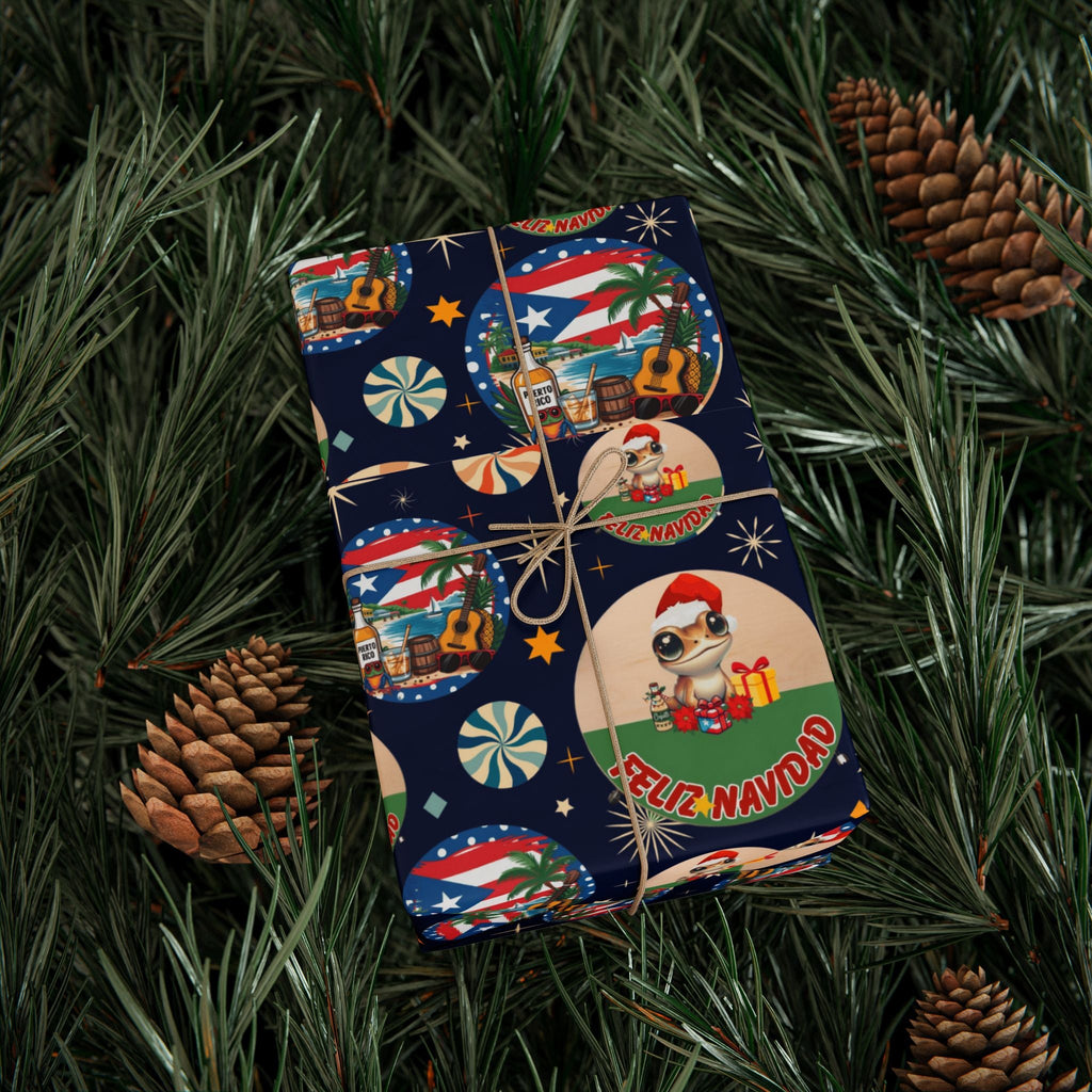 Navidad en Puerto Rico Wrapping Paper – Festive Boricua Holiday Gift Wrap 🇵🇷🎄 - Metamorphosis Creations