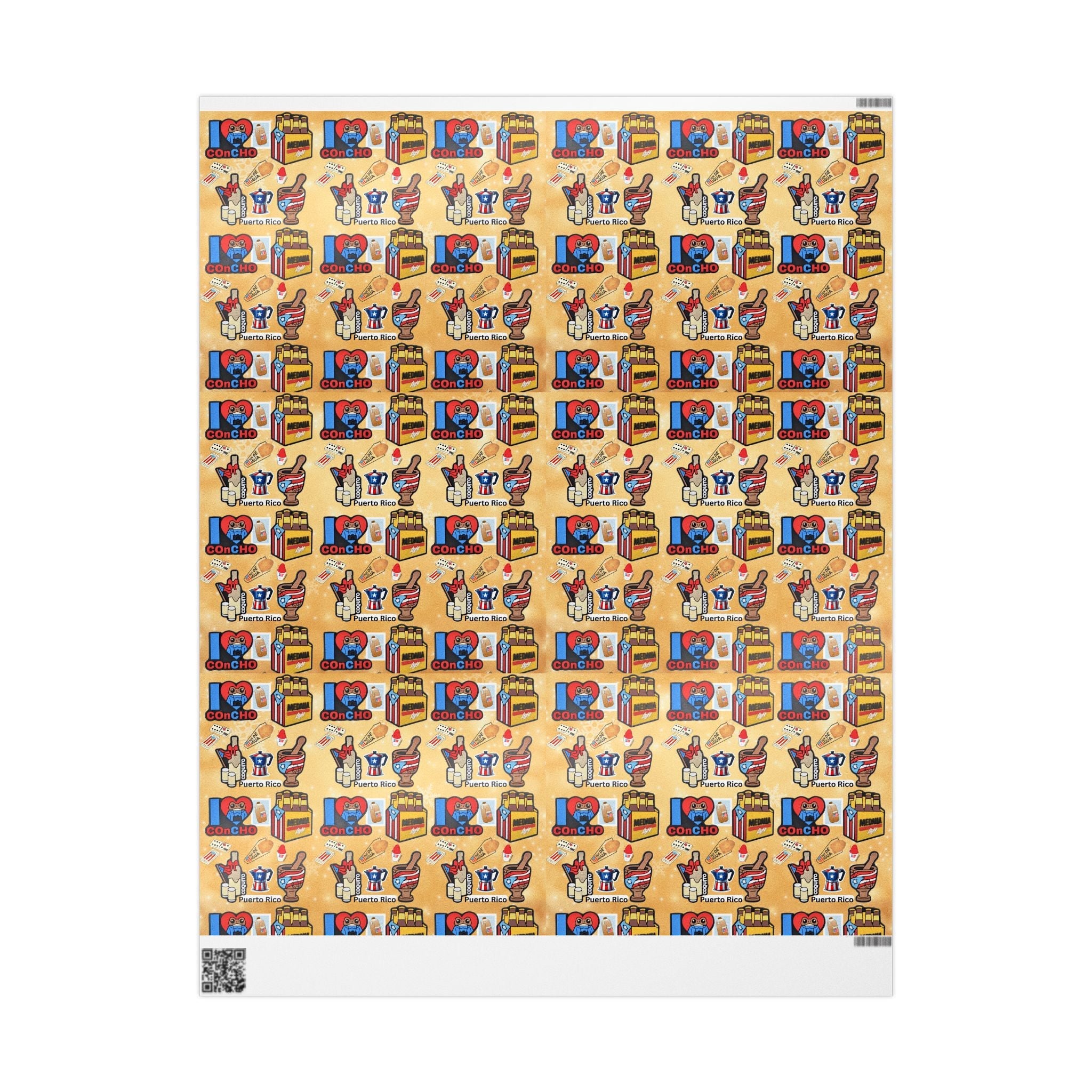 Navidad en Puerto Rico Wrapping Paper – Festive Boricua Holiday Gift Wrap 🇵🇷🎄 - Metamorphosis Creations