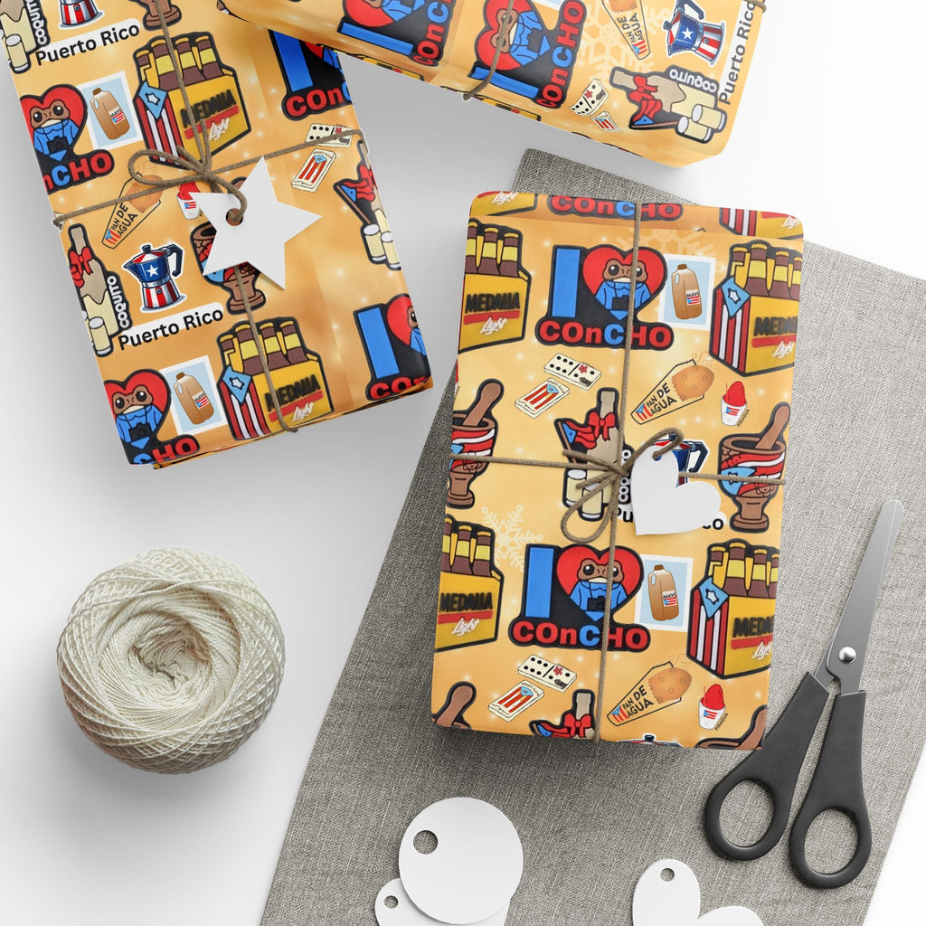 Navidad en Puerto Rico Wrapping Paper – Festive Boricua Holiday Gift Wrap 🇵🇷🎄 - Metamorphosis Creations