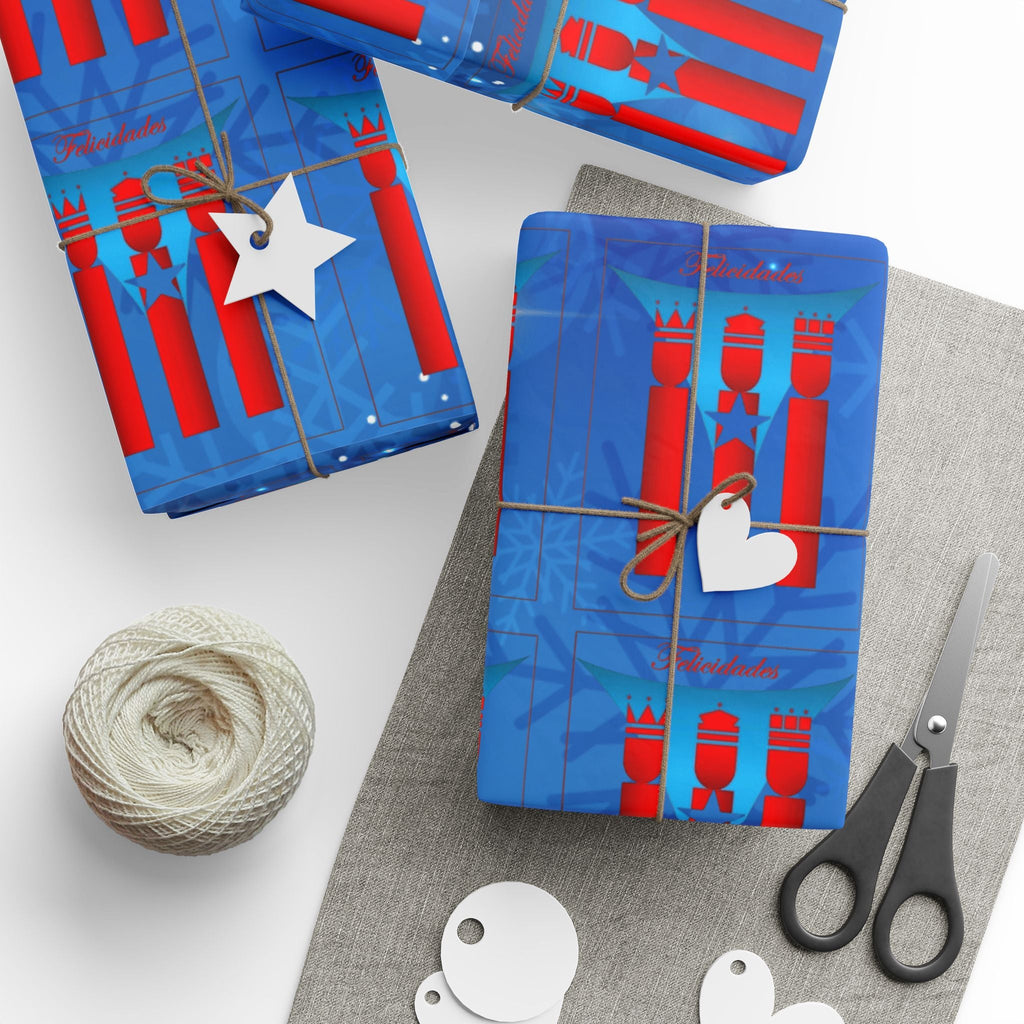 Navidad en Puerto Rico Wrapping Paper – Festive Boricua Holiday Gift Wrap 🇵🇷🎄 - Metamorphosis Creations
