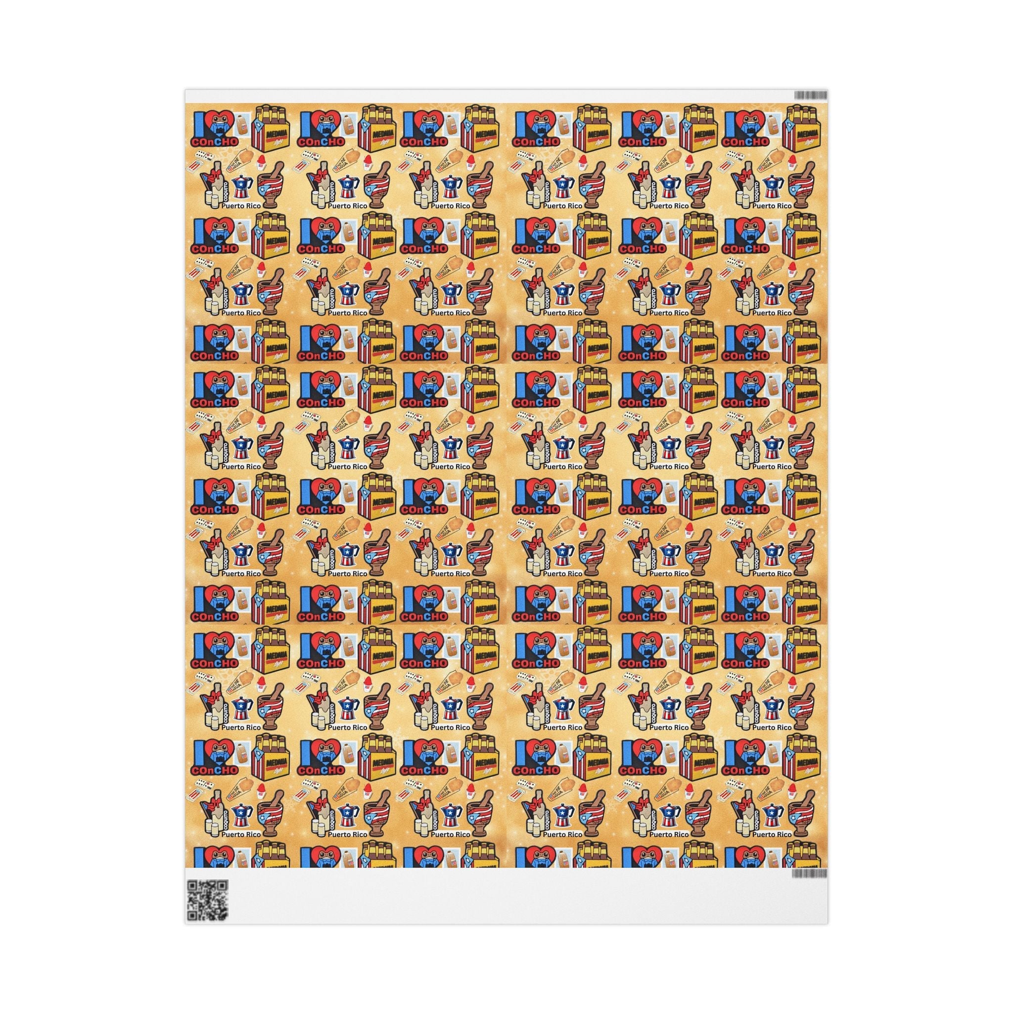 Navidad en Puerto Rico Wrapping Paper – Festive Boricua Holiday Gift Wrap 🇵🇷🎄 - Metamorphosis Creations