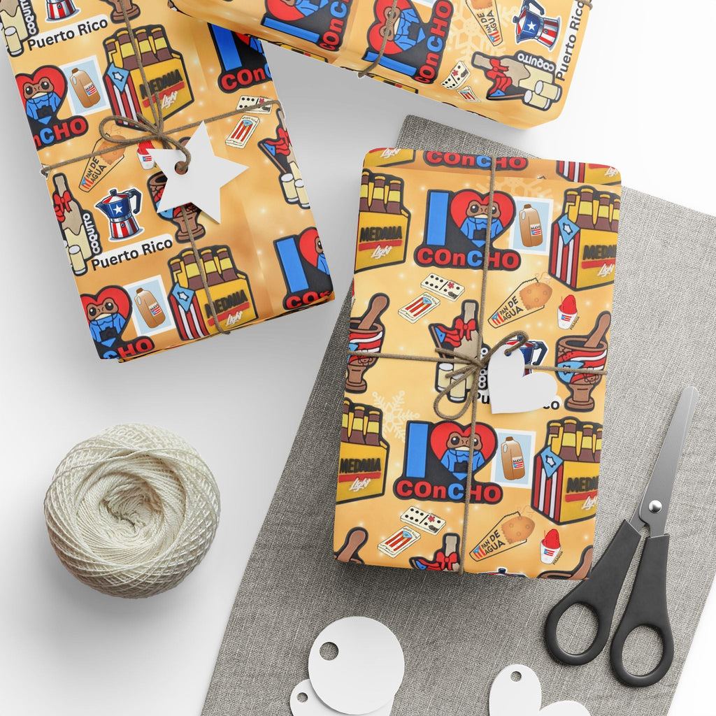 Navidad en Puerto Rico Wrapping Paper – Festive Boricua Holiday Gift Wrap 🇵🇷🎄 - Metamorphosis Creations