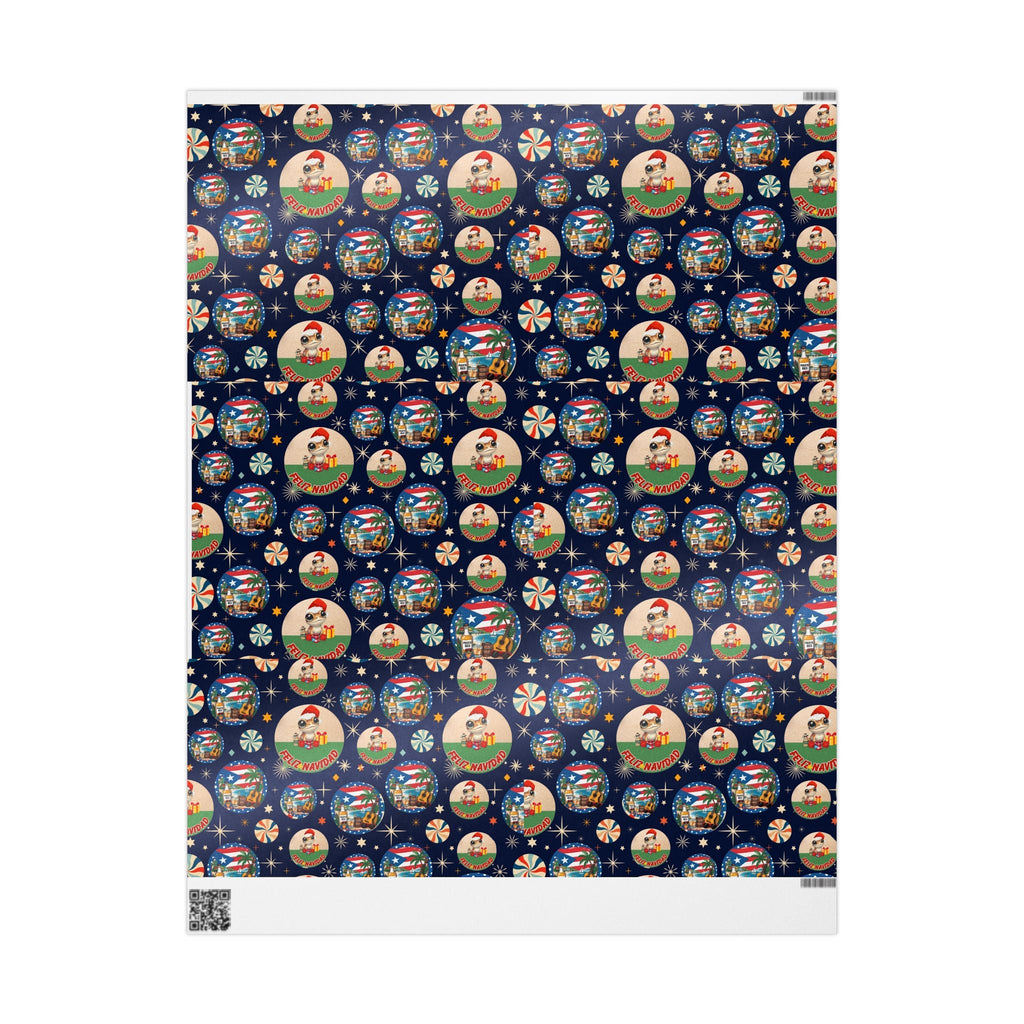 Navidad en Puerto Rico Wrapping Paper – Festive Boricua Holiday Gift Wrap 🇵🇷🎄 - Metamorphosis Creations