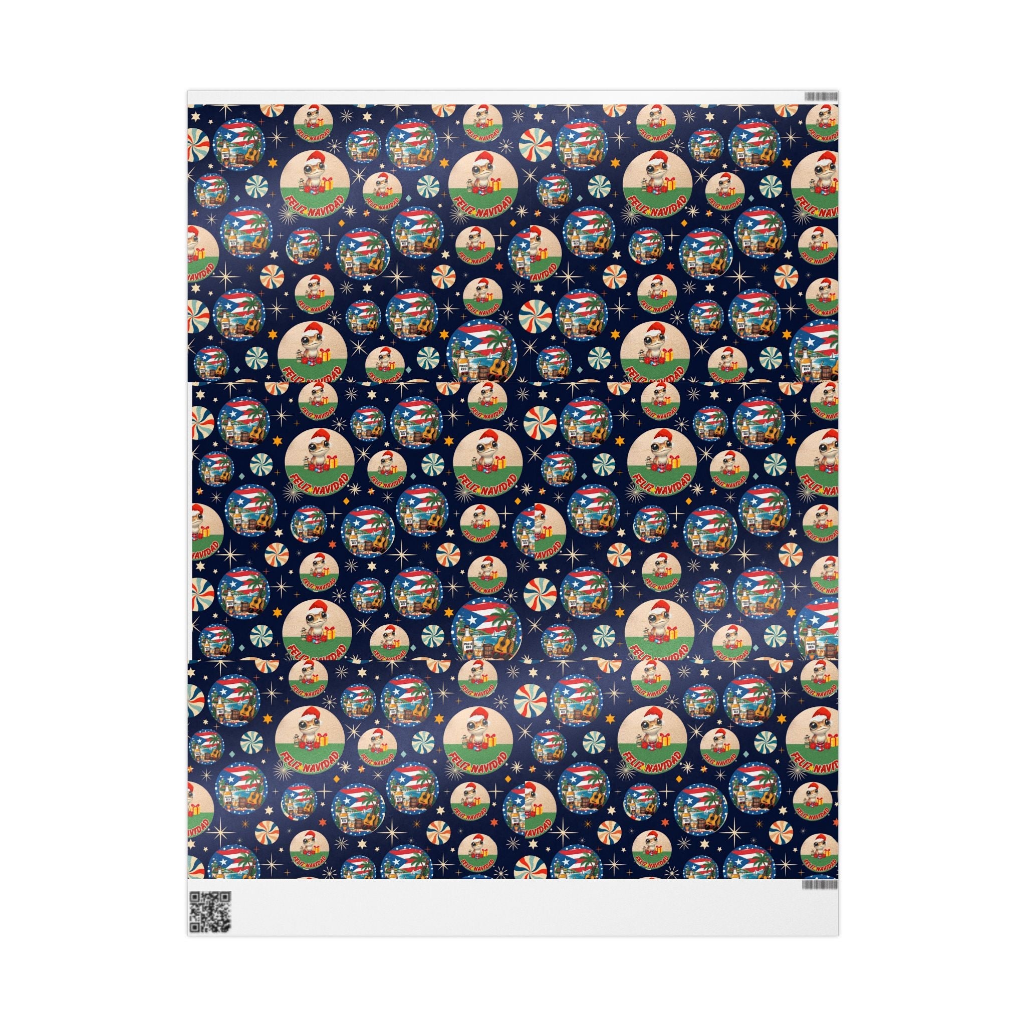 Navidad en Puerto Rico Wrapping Paper – Festive Boricua Holiday Gift Wrap 🇵🇷🎄 - Metamorphosis Creations
