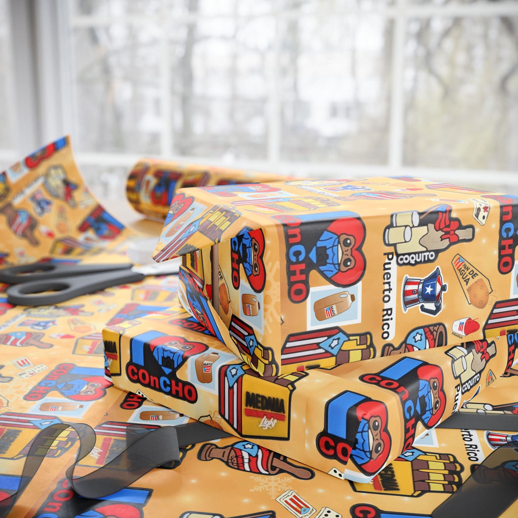 Navidad en Puerto Rico Wrapping Paper – Festive Boricua Holiday Gift Wrap 🇵🇷🎄 - Metamorphosis Creations
