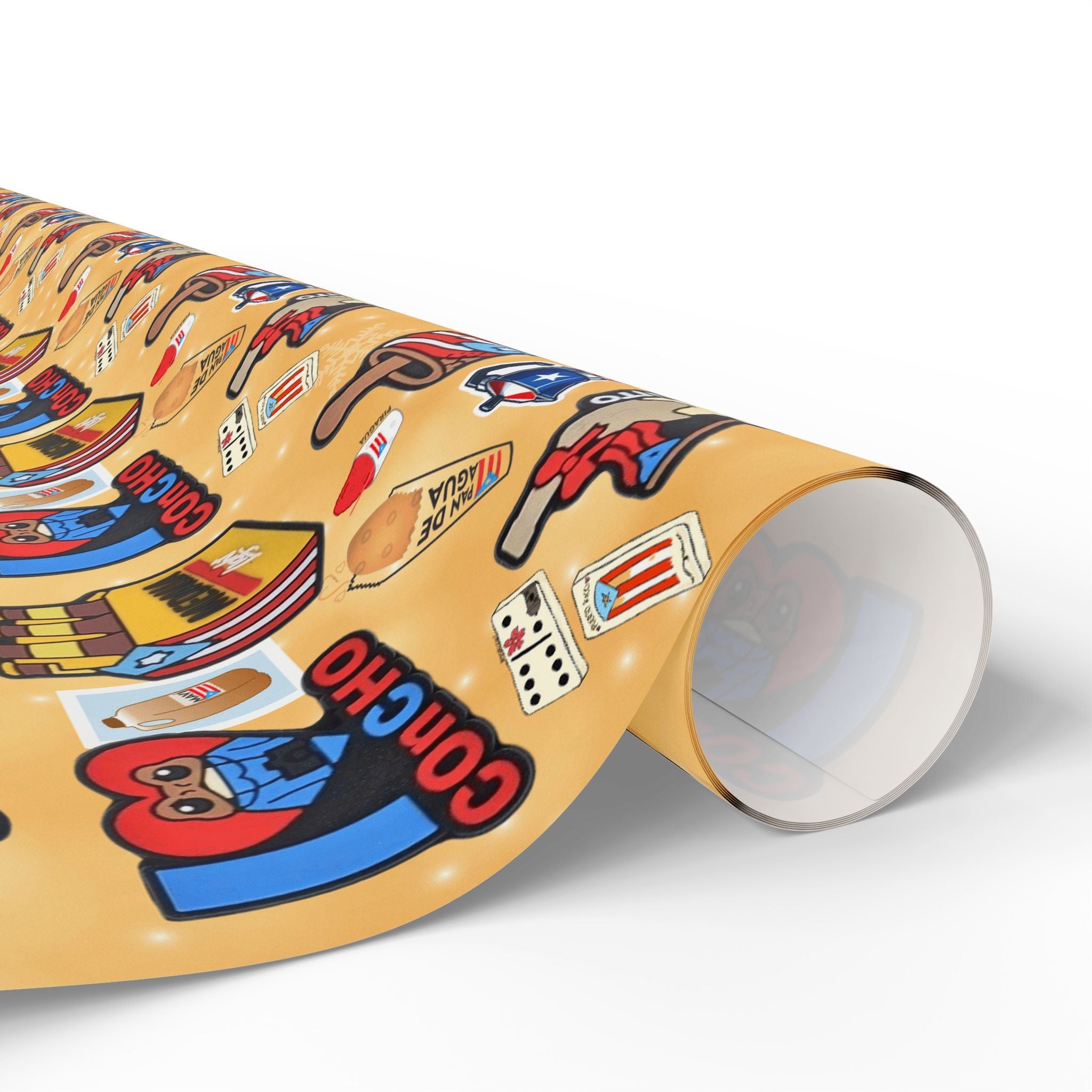 Navidad en Puerto Rico Wrapping Paper – Festive Boricua Holiday Gift Wrap 🇵🇷🎄 - Metamorphosis Creations