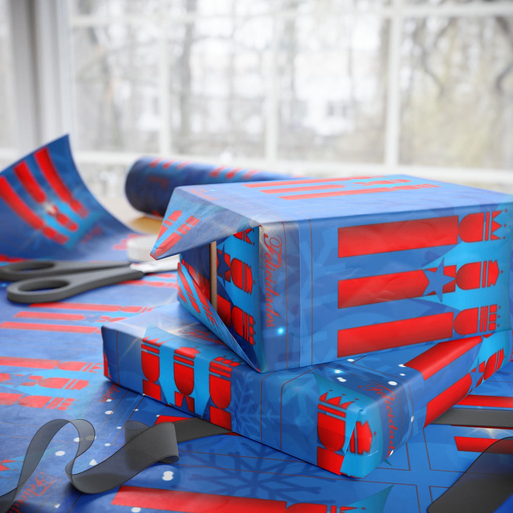Navidad en Puerto Rico Wrapping Paper – Festive Boricua Holiday Gift Wrap 🇵🇷🎄 - Metamorphosis Creations