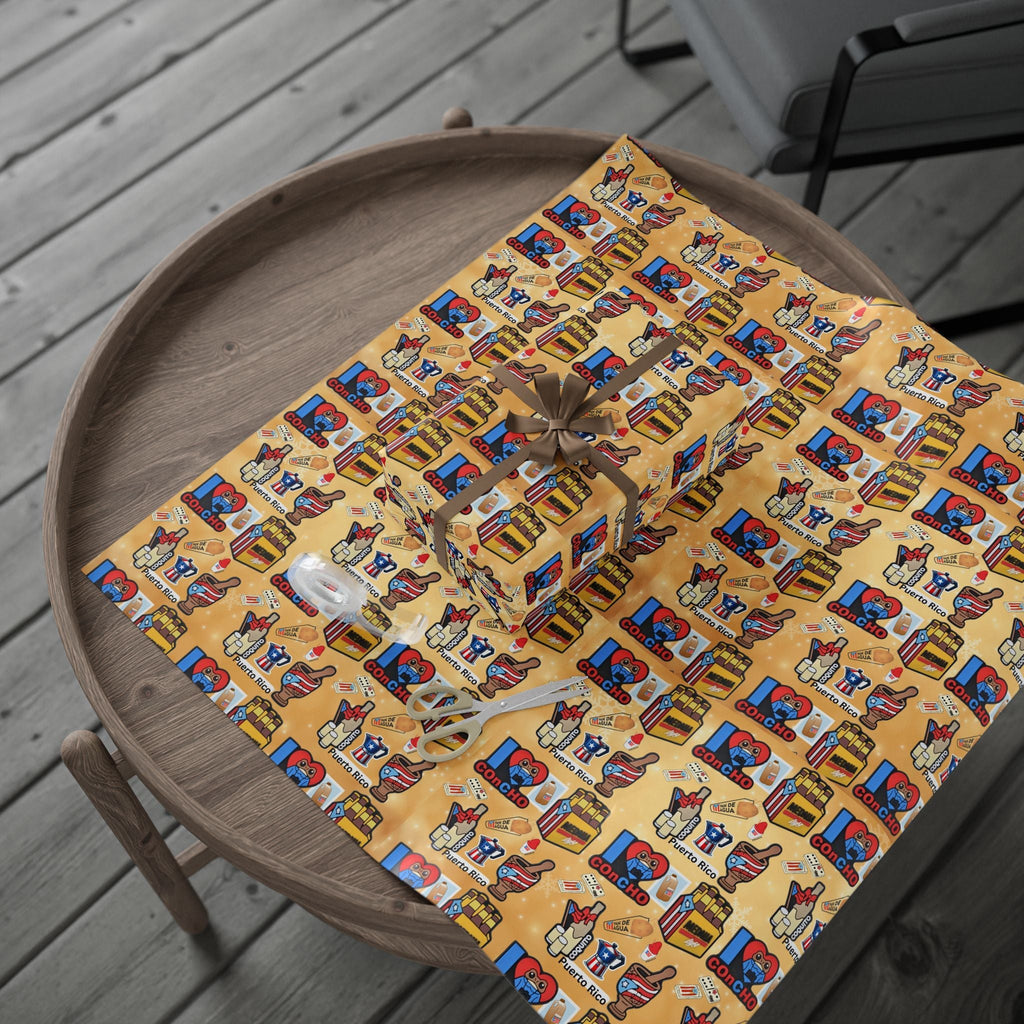 Navidad en Puerto Rico Wrapping Paper – Festive Boricua Holiday Gift Wrap 🇵🇷🎄 - Metamorphosis Creations