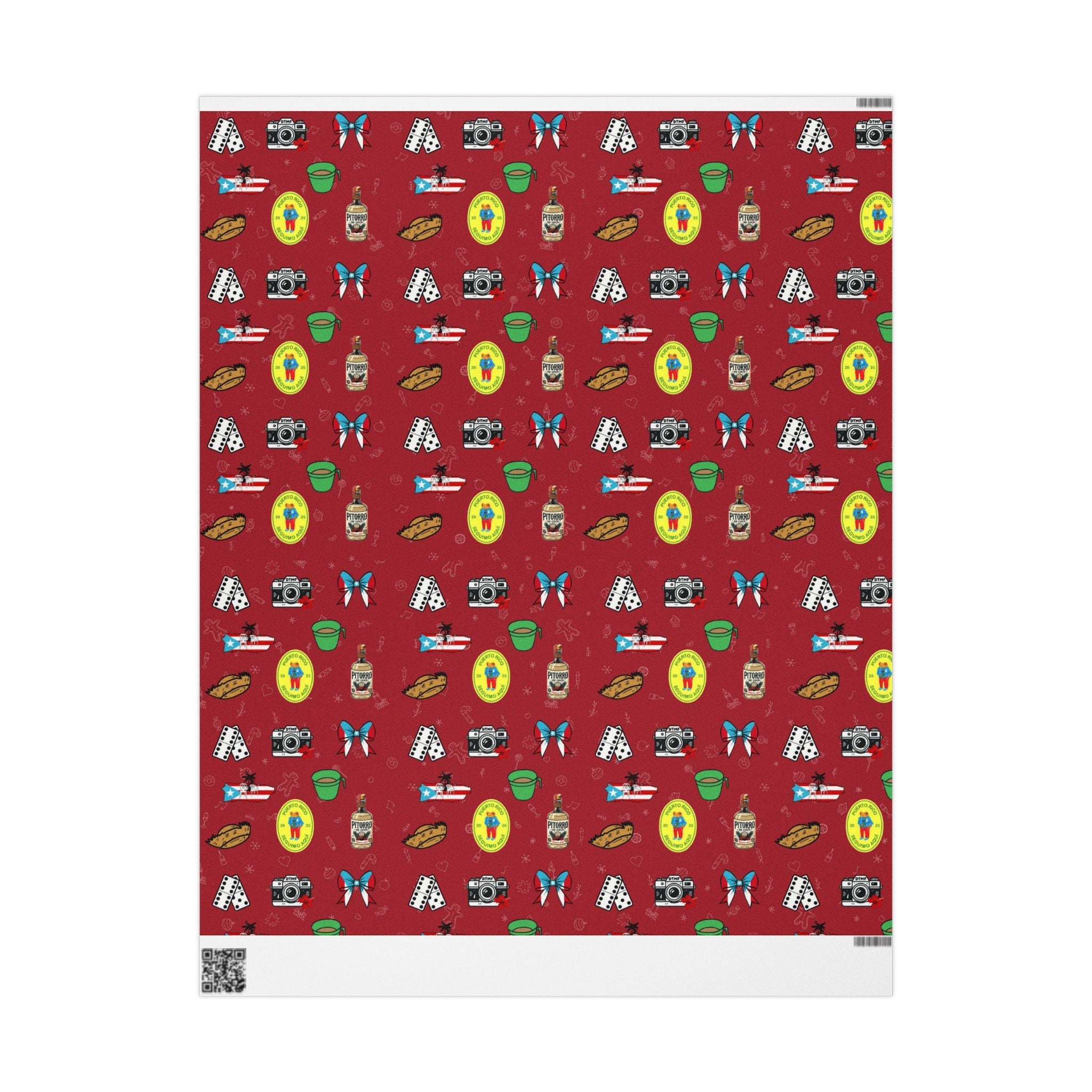 Navidad en Puerto Rico Wrapping Paper – Festive Boricua Holiday Gift Wrap 🇵🇷🎄 - Metamorphosis Creations