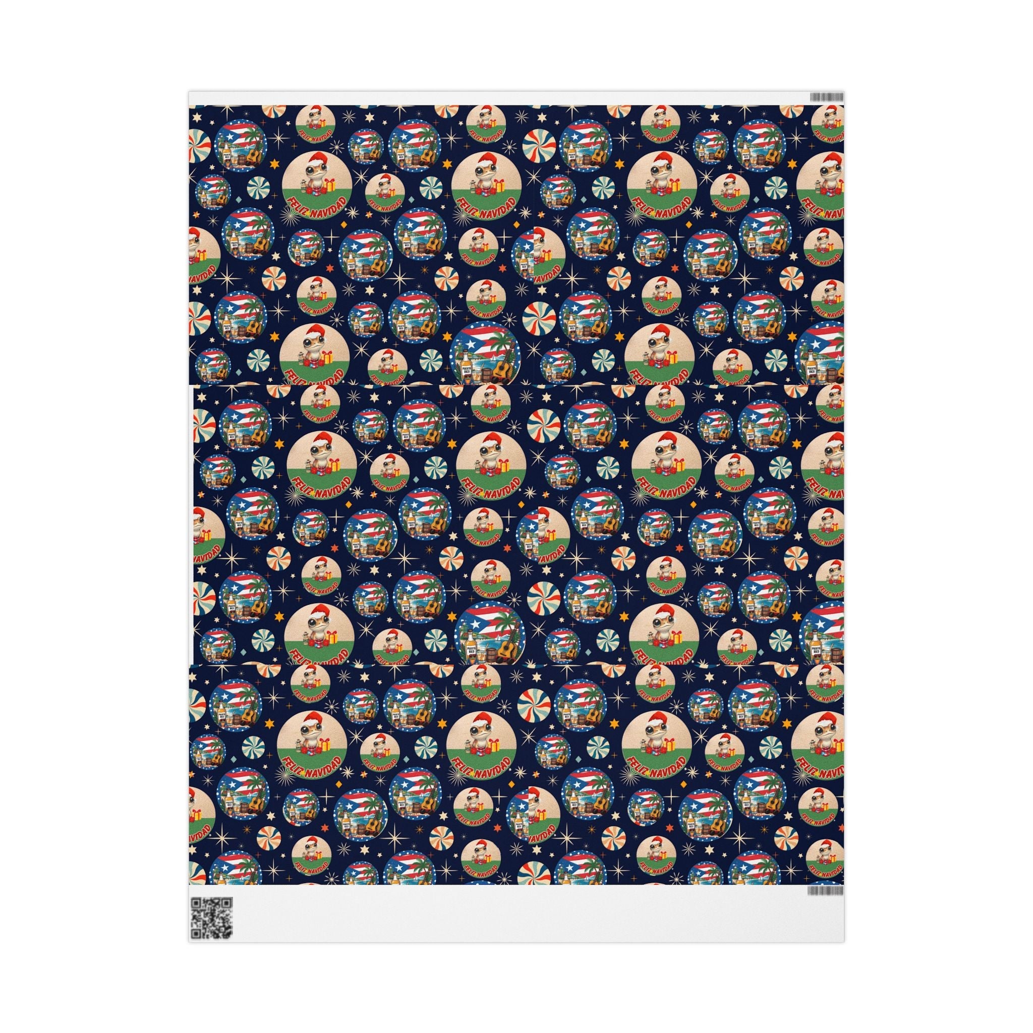 Navidad en Puerto Rico Wrapping Paper – Festive Boricua Holiday Gift Wrap 🇵🇷🎄 - Metamorphosis Creations