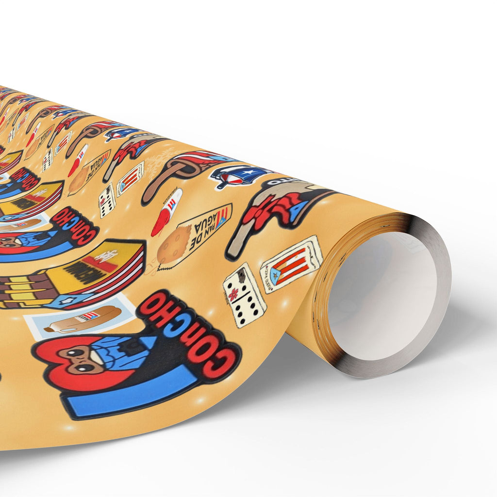 Navidad en Puerto Rico Wrapping Paper – Festive Boricua Holiday Gift Wrap 🇵🇷🎄 - Metamorphosis Creations