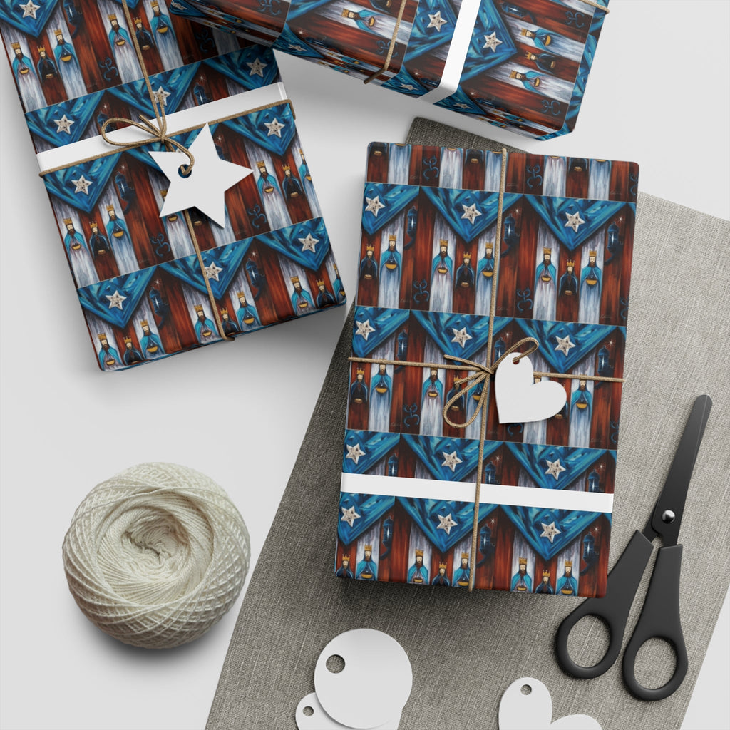 Navidad en Puerto Rico Wrapping Paper – Festive Boricua Holiday Gift Wrap 🇵🇷🎄 - Metamorphosis Creations