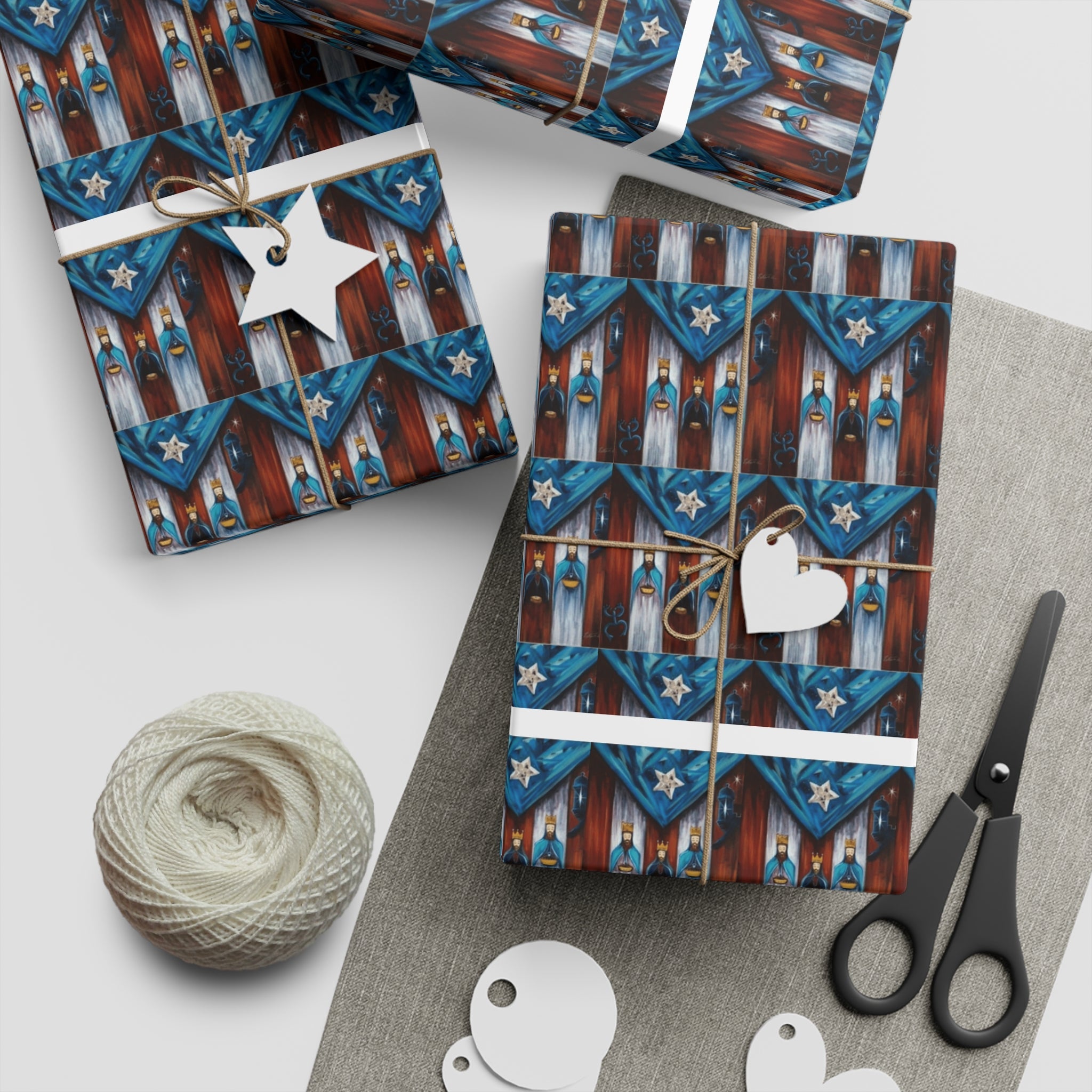 Navidad en Puerto Rico Wrapping Paper – Festive Boricua Holiday Gift Wrap 🇵🇷🎄 - Metamorphosis Creations