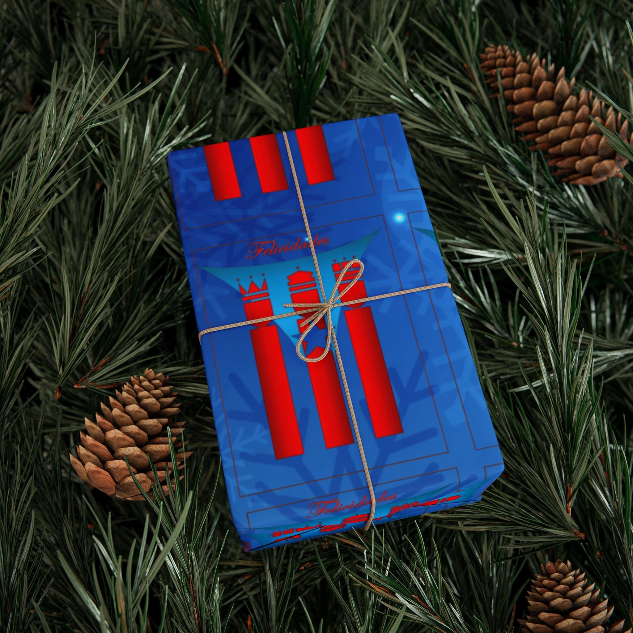 Navidad en Puerto Rico Wrapping Paper – Festive Boricua Holiday Gift Wrap 🇵🇷🎄 - Metamorphosis Creations