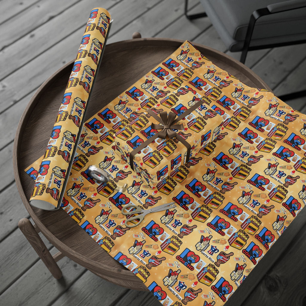 Navidad en Puerto Rico Wrapping Paper – Festive Boricua Holiday Gift Wrap 🇵🇷🎄 - Metamorphosis Creations