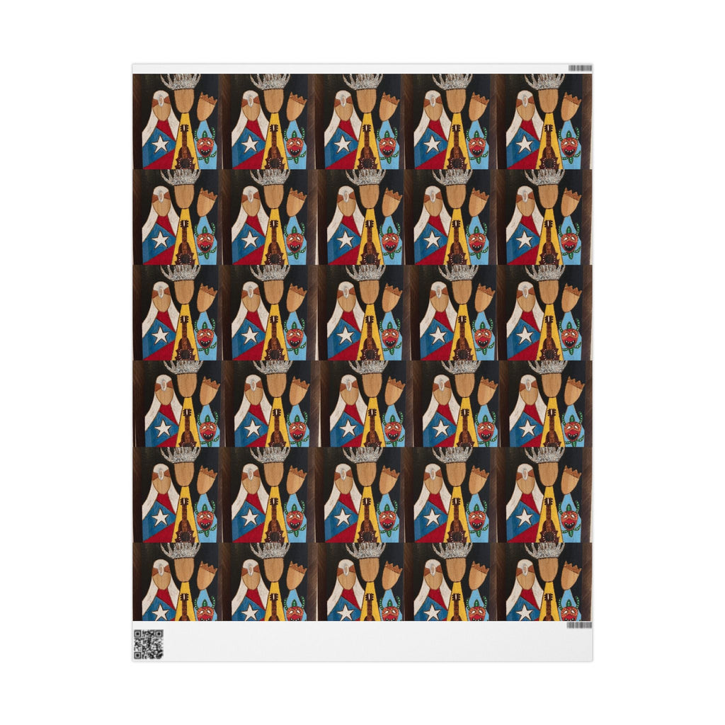 Navidad en Puerto Rico Wrapping Paper – Festive Boricua Holiday Gift Wrap 🇵🇷🎄Wrap, Decorative Gift Wrap, Artistic Paper Rolls, [...] - Metamorphosis Creations