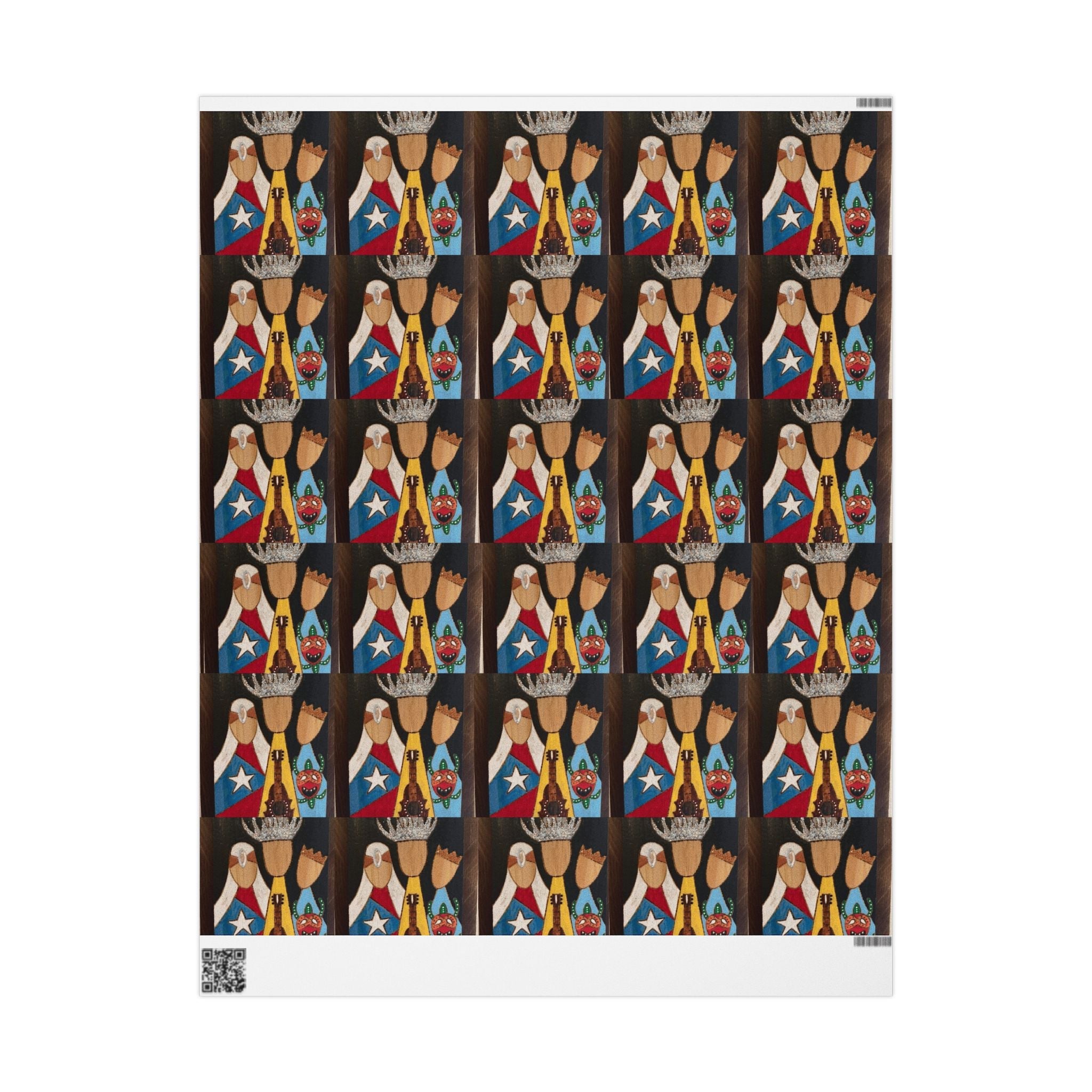 Navidad en Puerto Rico Wrapping Paper – Festive Boricua Holiday Gift Wrap 🇵🇷🎄Wrap, Decorative Gift Wrap, Artistic Paper Rolls, [...] - Metamorphosis Creations