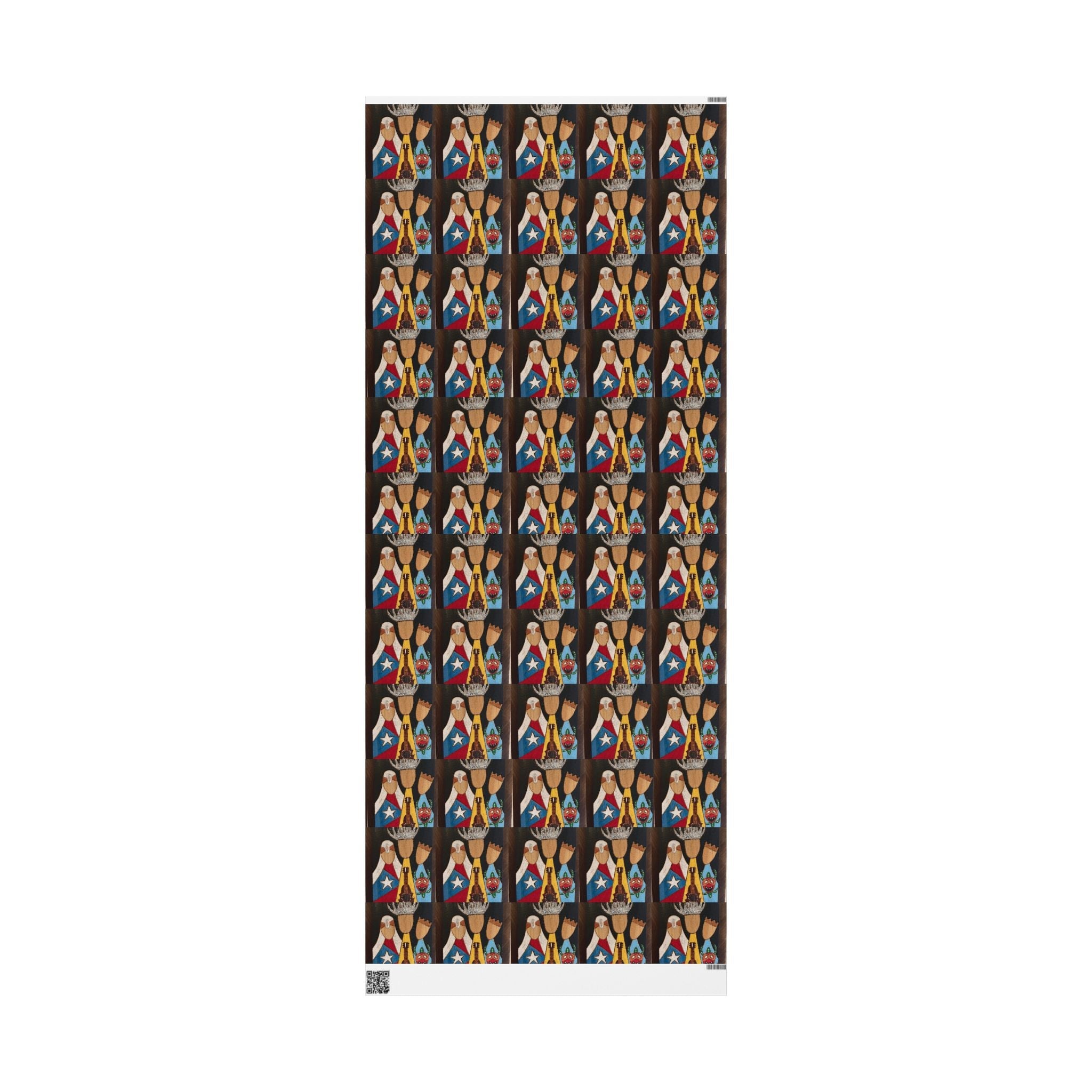 Navidad en Puerto Rico Wrapping Paper – Festive Boricua Holiday Gift Wrap 🇵🇷🎄Wrap, Decorative Gift Wrap, Artistic Paper Rolls, [...] - Metamorphosis Creations