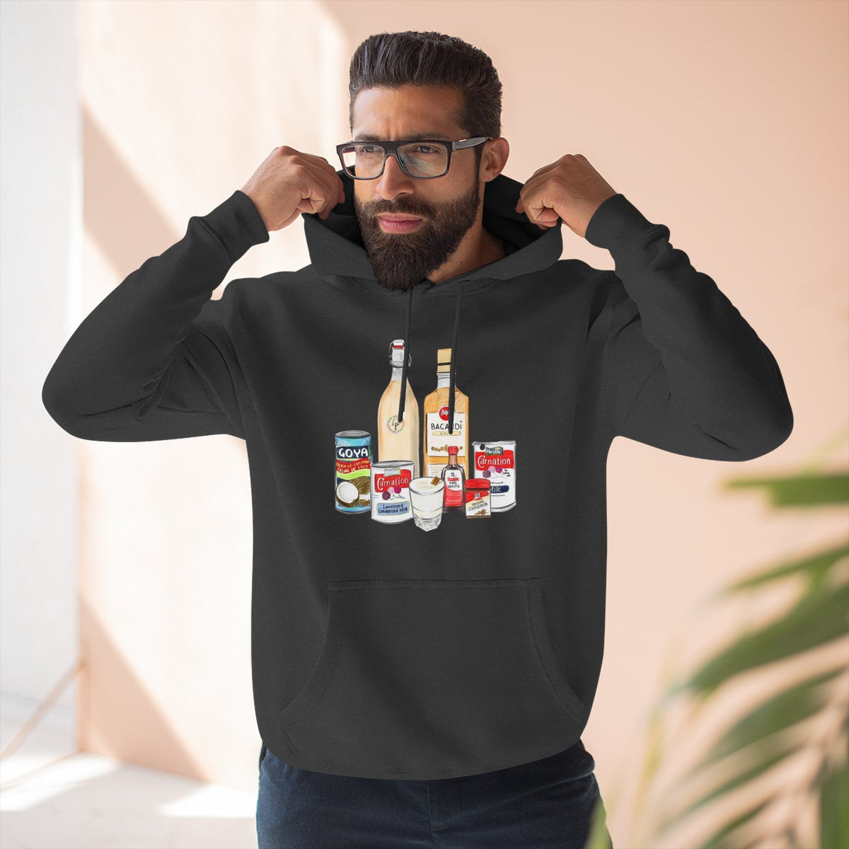 Navidad Y Coquito Cozy Vintage - Style Hoodie, Fleece Sweatshirt for Casual Wear, Gift for Foodies, Great for Fall, Stylish Streetwear - Metamorphosis Creations