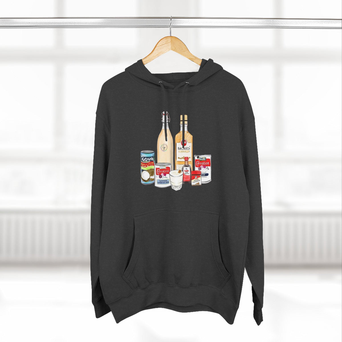 Navidad Y Coquito Cozy Vintage - Style Hoodie, Fleece Sweatshirt for Casual Wear, Gift for Foodies, Great for Fall, Stylish Streetwear - Metamorphosis Creations