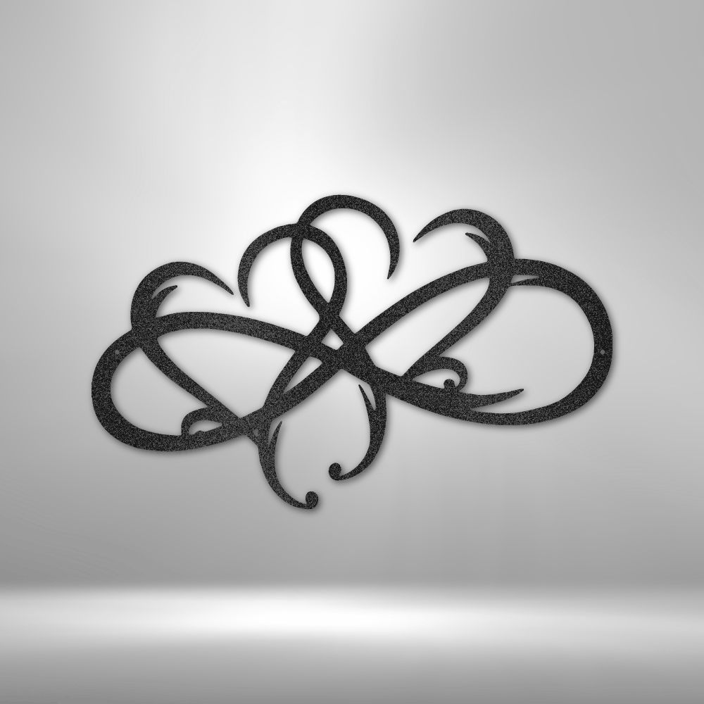 New Infinity Hearts - Steel Sign - Metamorphosis Creations