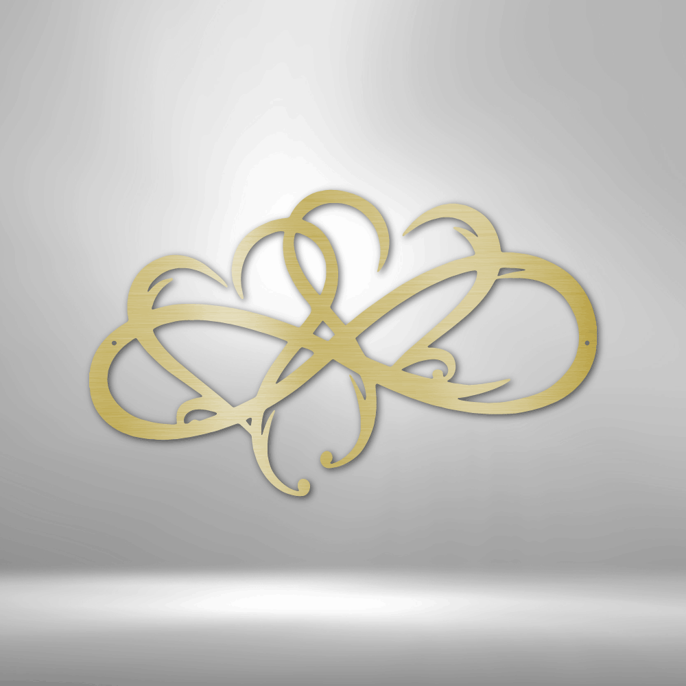 New Infinity Hearts - Steel Sign - Metamorphosis Creations