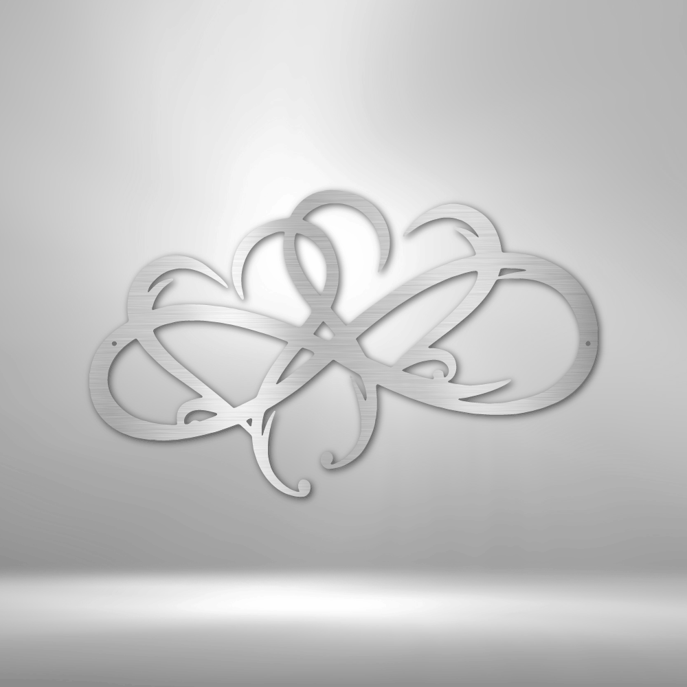 New Infinity Hearts - Steel Sign - Metamorphosis Creations