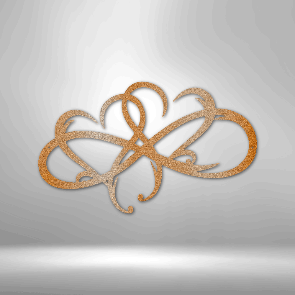 New Infinity Hearts - Steel Sign - Metamorphosis Creations