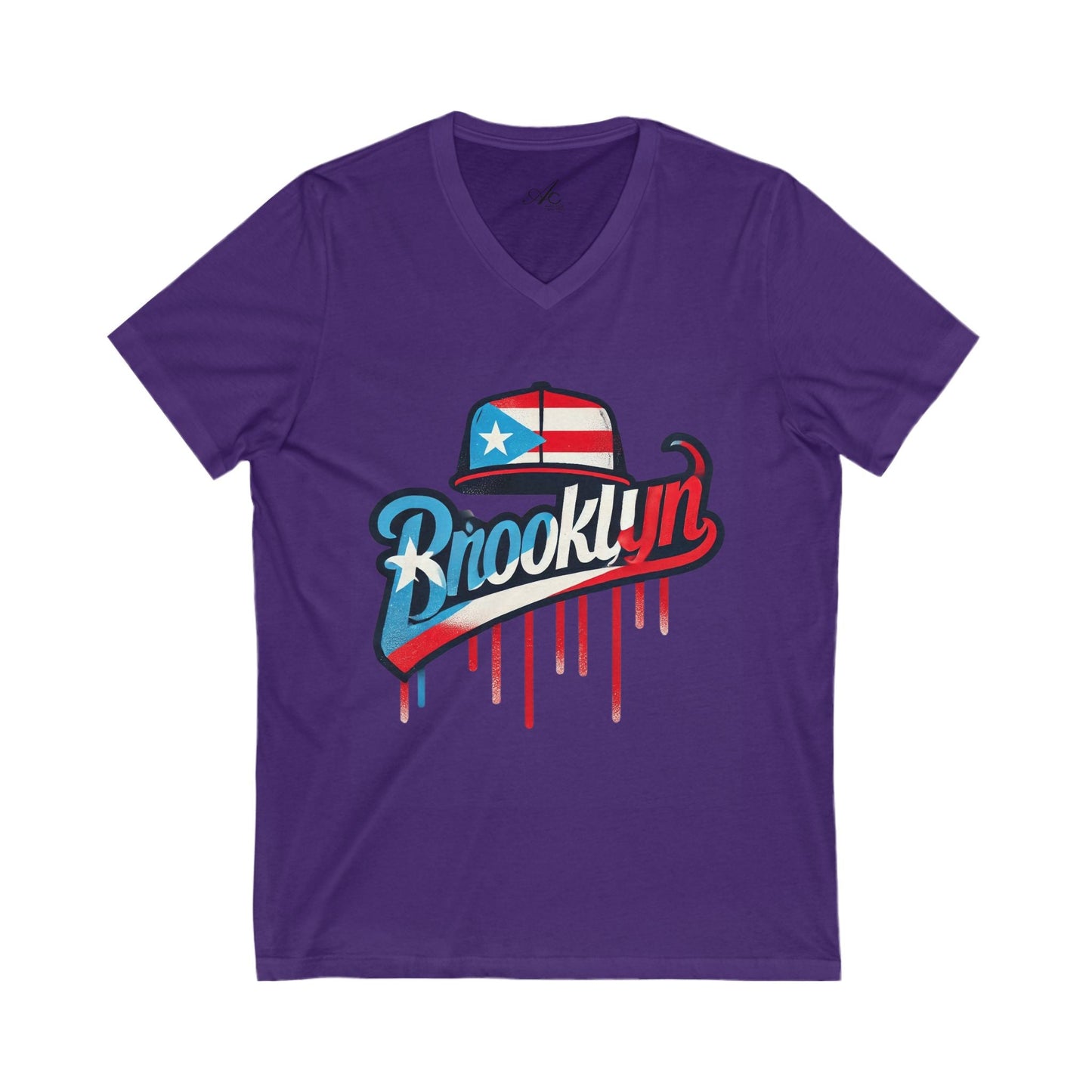 🗽🇵🇷 New Yorican and Proud Brooklyn V - Neck Tee, Casual Summer Shirt,Perfect for Travel, Brooklyn Pride, Gift Idea - Metamorphosis Creations